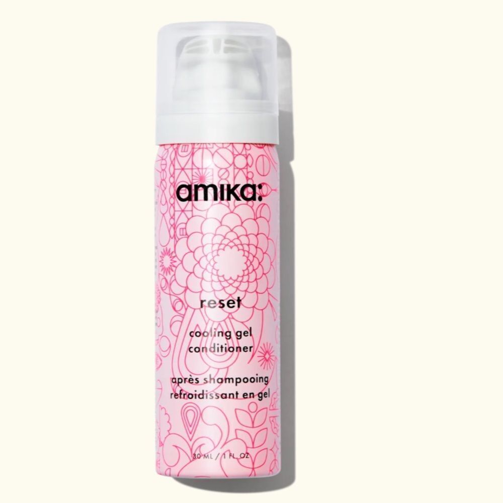 Amika reset cooling gel hair conditioner hydrates and refreshes​